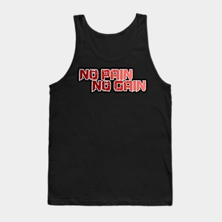 fitness no pain no gain Tank Top